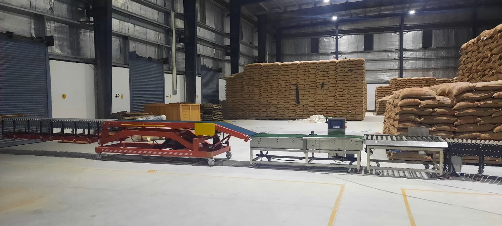Mechanized bag-handling line at CWC Medak